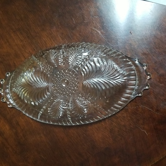 GORGEOUS VINTAGE DEPRESSION 6 PIECE FERN PATTERN DISHES - Picture 3 of 6